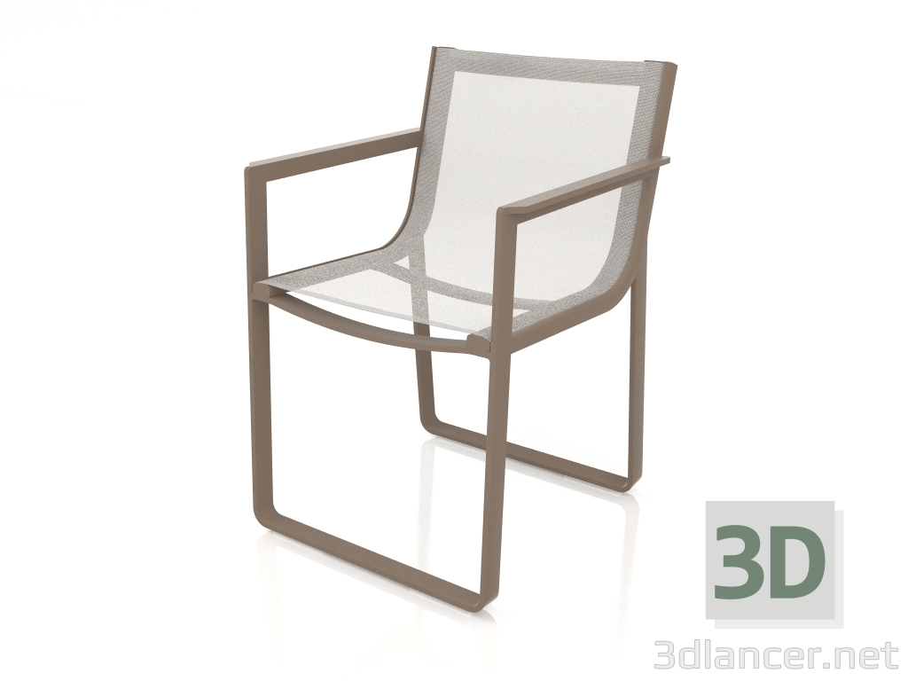 modèle 3D Chaise de salle à manger (Bronze) - preview