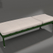 3d model Chaise longue con ruedas (Verde botella) - vista previa