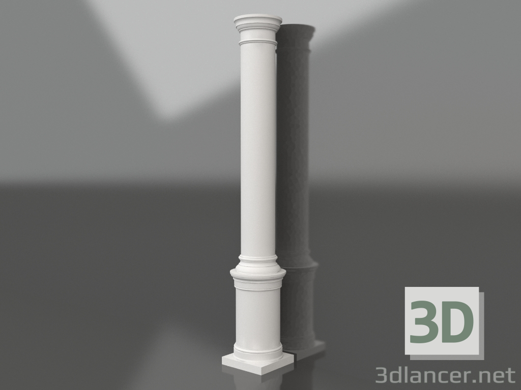 3d model Columna de yeso KK 031 (D=270mm, H=2700mm) - vista previa