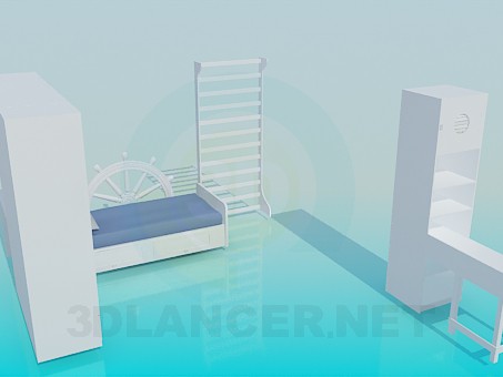 3d model The furniture in the nursery - preview