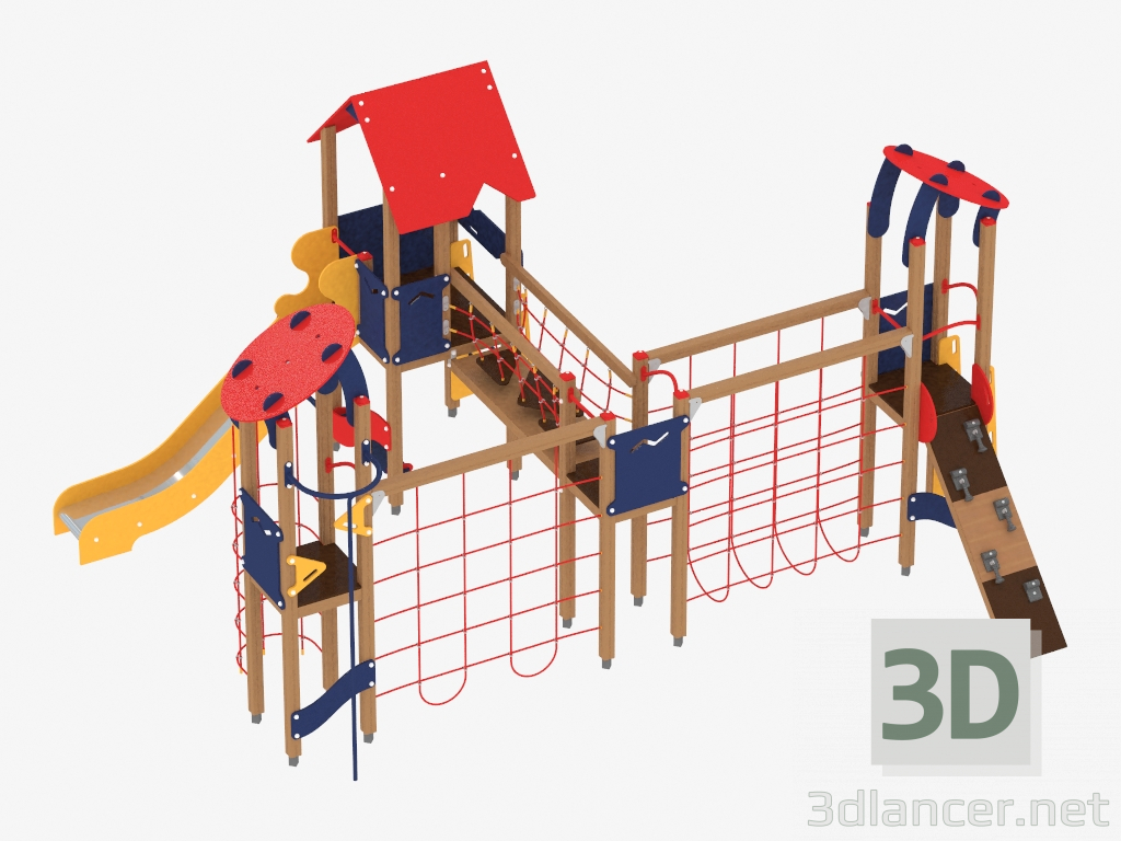 3D Modell Kinderspielanlage (1403) - Vorschau