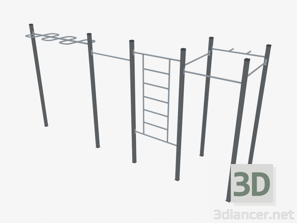 3d model Complejo deportivo (WL0015) - vista previa