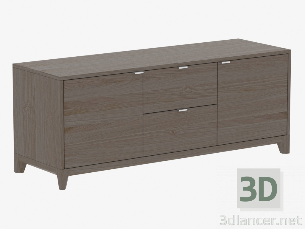 3D Modell Bordstein unter TV No. 1 CASE (IDC024107000) - Vorschau