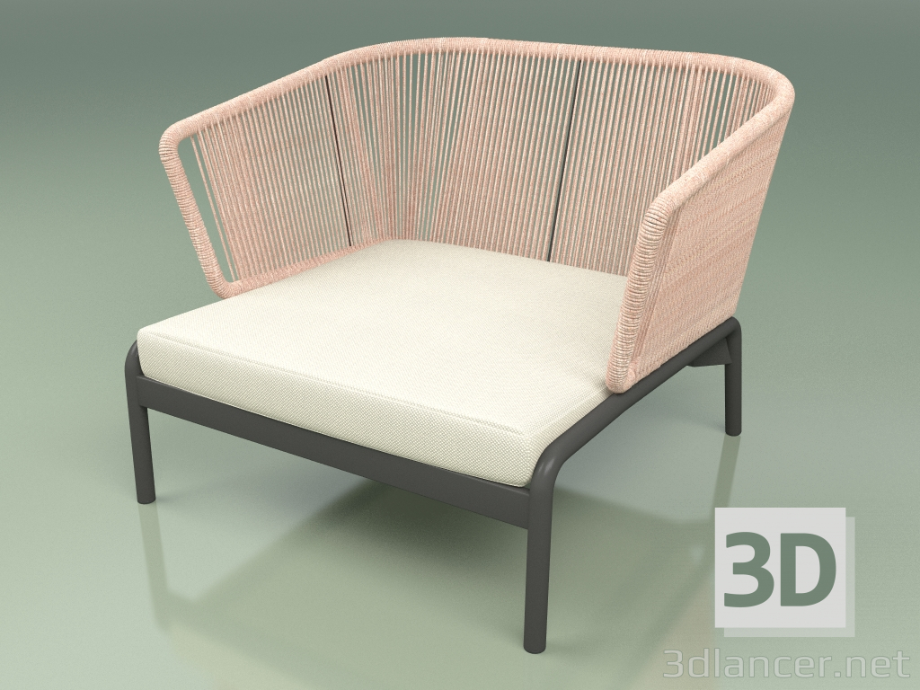 3D Modell Sofa 001 (Kordel 7mm Rose) - Vorschau