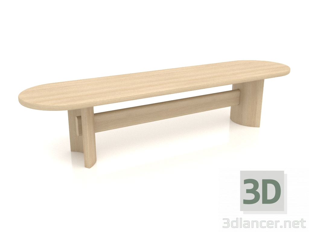 3D Modell Bank VK 02 (1600x400x350, Holz weiß) - Vorschau