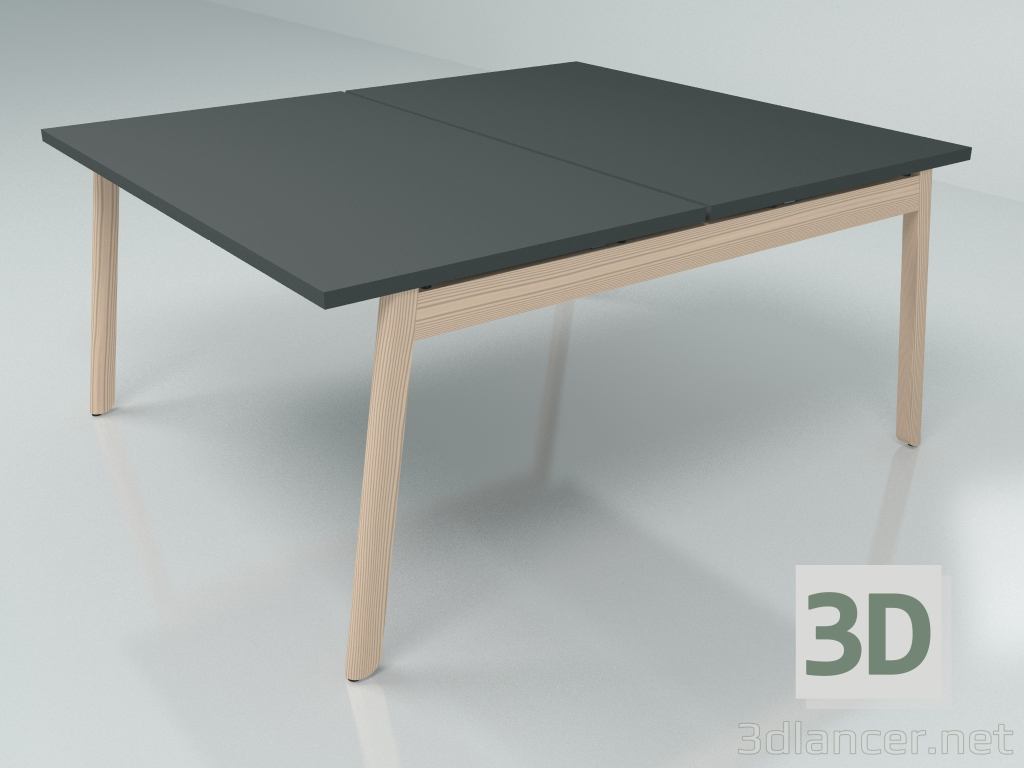 3d модель Стол рабочий Ogi B Bench BOB33 (1400x1610) – превью