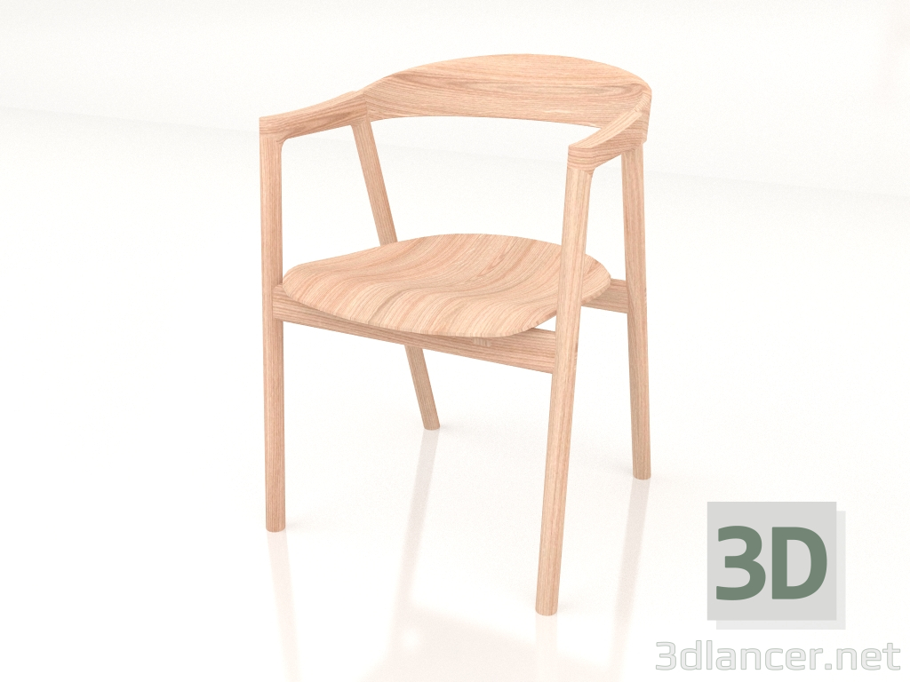 3d model Silla Muna (clara) - vista previa