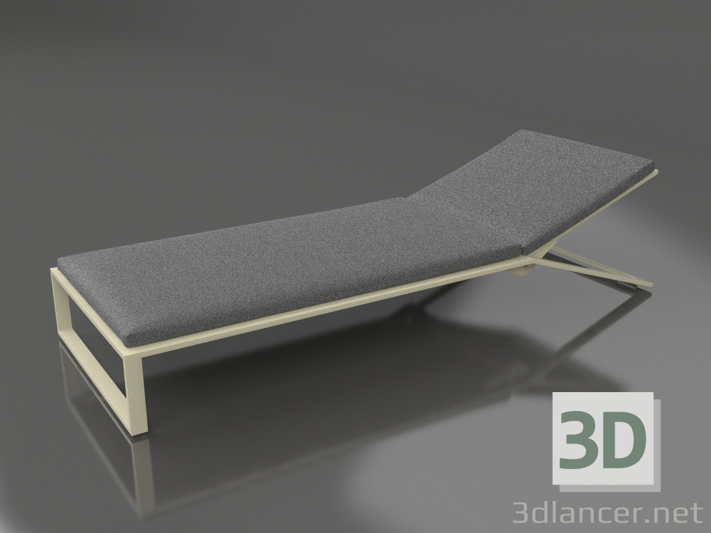 3D modeli Şezlong (Altın) - önizleme