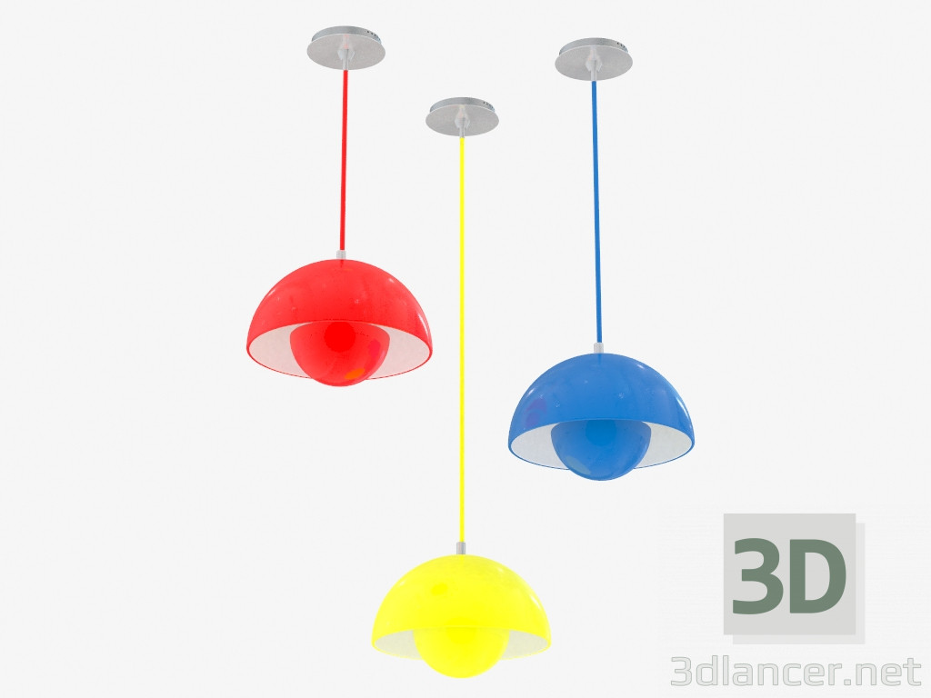 3d model Lámpara de techo Maceta Vitra-288-4 - vista previa