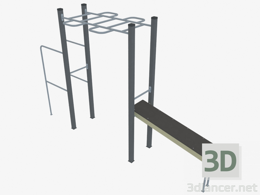 3d model Complejo deportivo (WL0016) - vista previa