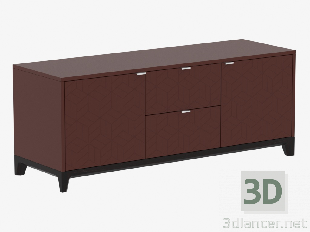 3D Modell Bordstein unter TV No. 1 CASE (IDC0241031021) - Vorschau