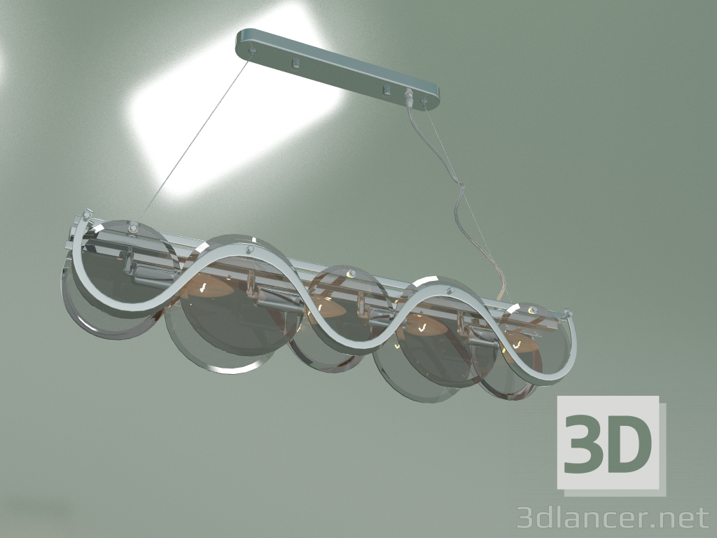 Modelo 3d Lustre suspenso Galicia 353-4 Smart (cromo) - preview