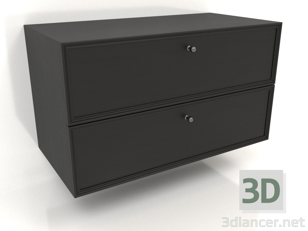 3d model Mueble de pared TM 14 (800x400x455, madera negra) - vista previa