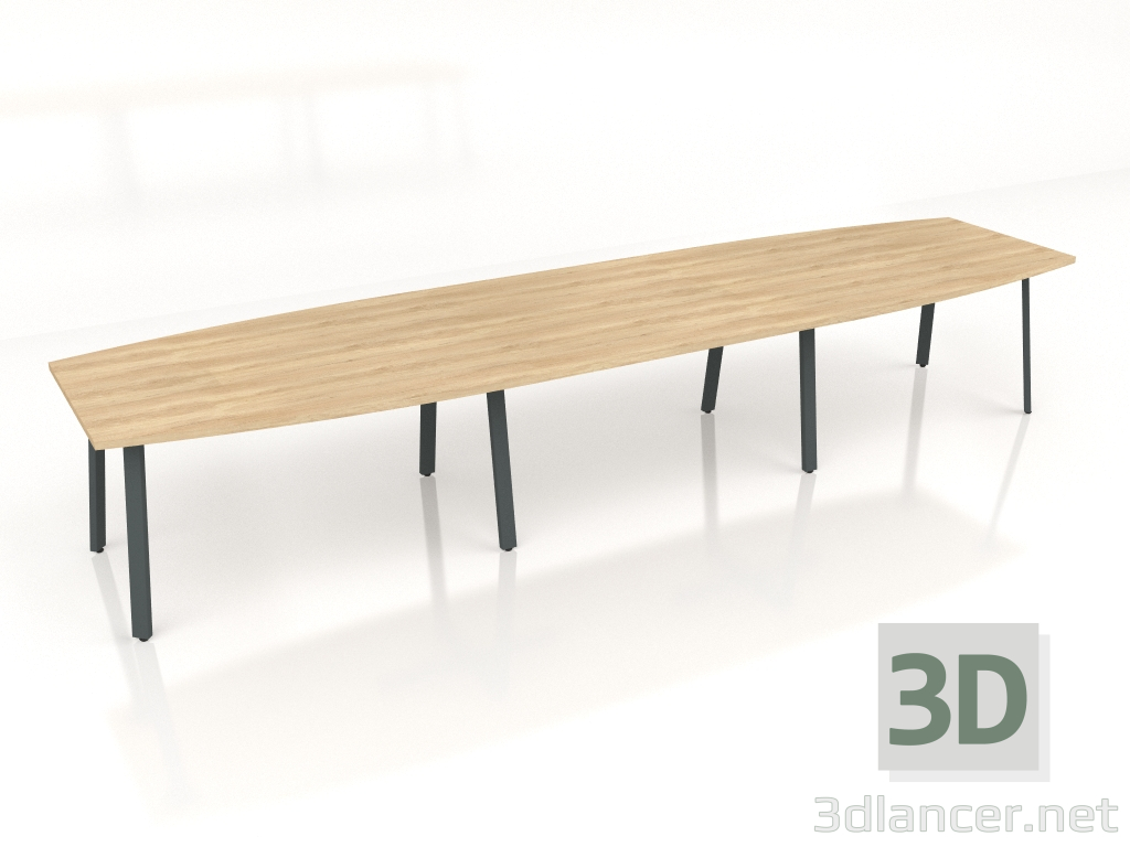 modèle 3D Table de conférence Ogi A PLF19 (4200x1100) - preview