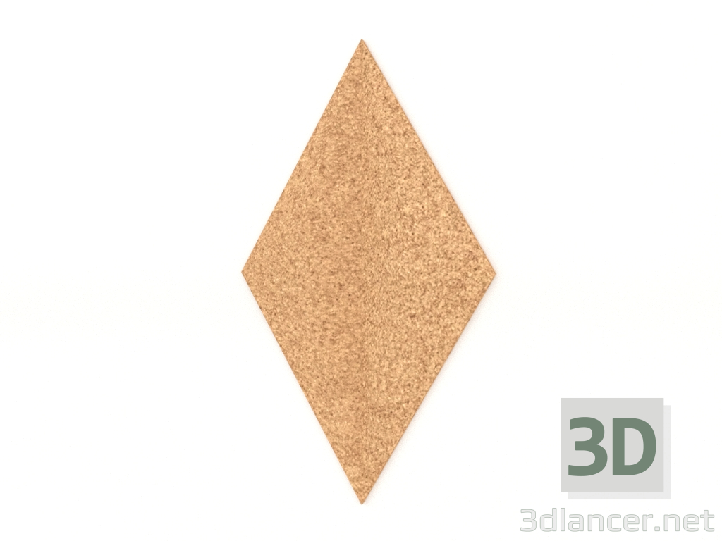 3d model Panel de pared 3D LINE (natural) - vista previa