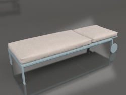 Chaise longue con ruedas (Gris azul)