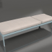 3D Modell Chaiselongue mit Rollen (Blaugrau) - Vorschau