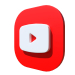 Logotipo de youtube cuadrado redondeado 2 3D modelo Compro - render