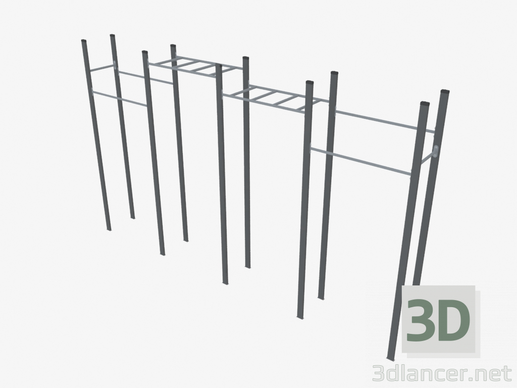 3d model Complejo deportivo (WL0017) - vista previa