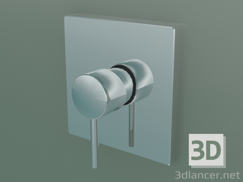 3d model Single lever shower mixer (10645000) - preview