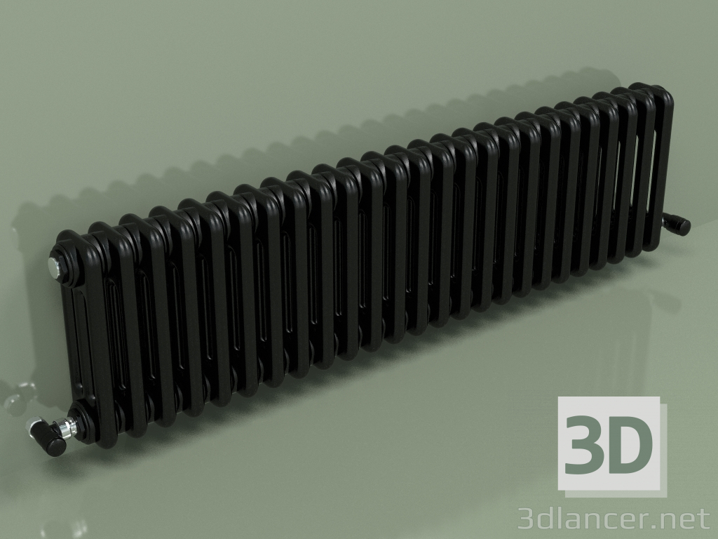 Modelo 3d Radiador TESI 3 (H 300 25EL, Preto - RAL 9005) - preview