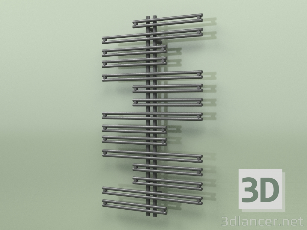 3d model Heated towel rail - Kea (1300 x 750, RAL - 9005) - preview