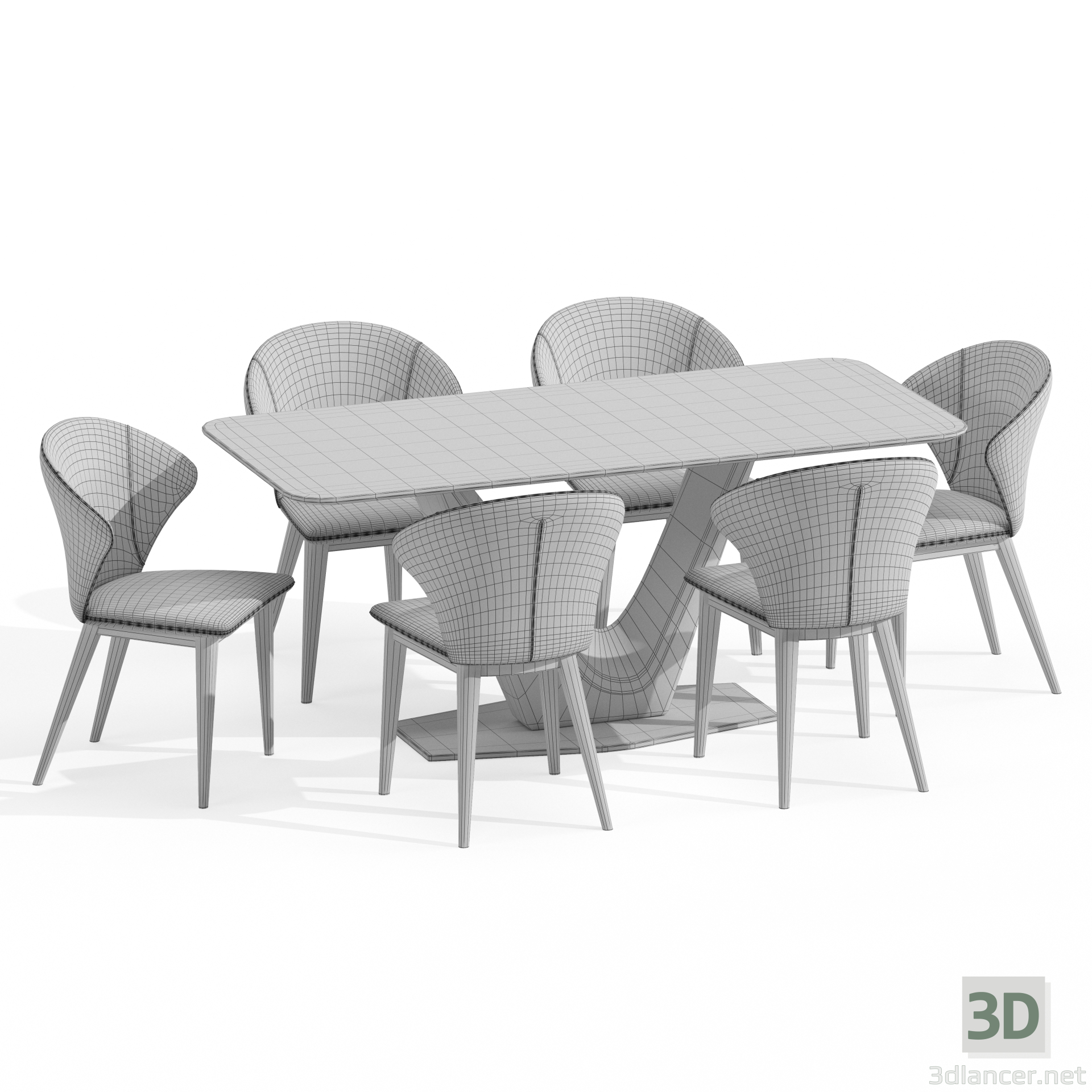 Spinea Pizarra Blanca y Gris 3D modelo Compro - render