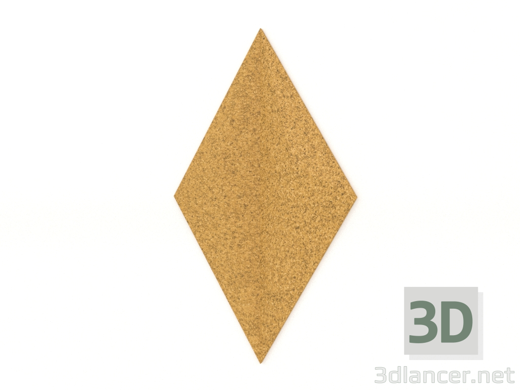 3d model Panel de pared LINE 3D (amarillo) - vista previa