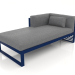 3D Modell Modulares Sofa, Teil 2 links (Nachtblau) - Vorschau