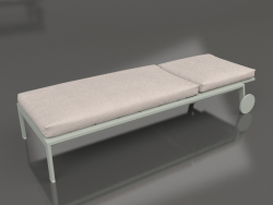 Chaise longue com rodas (cinza cimento)