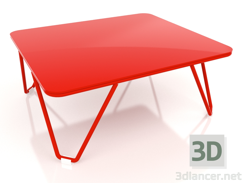 modello 3D Tavolino (rosso) - anteprima