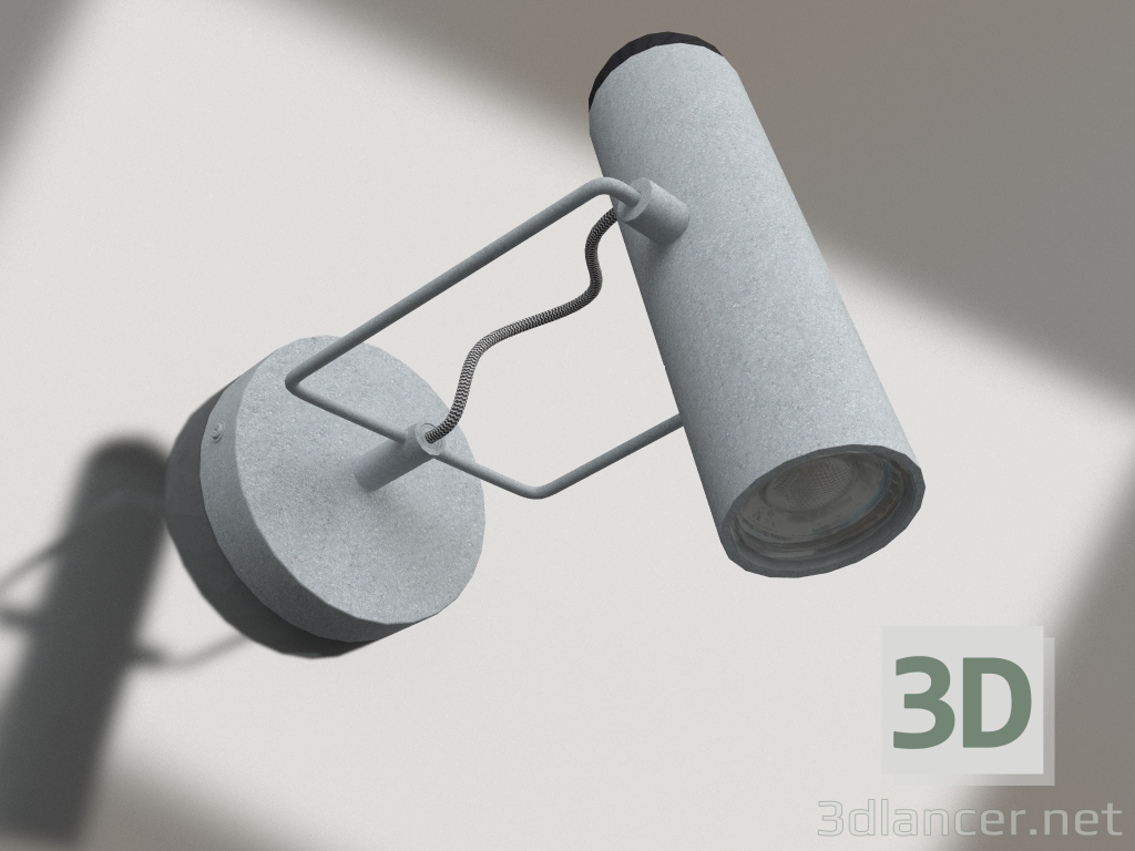 3d model Wall lamp Marlon (Galvanised) - preview