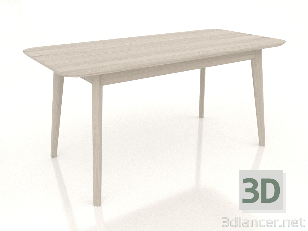 modello 3D Tavolo da pranzo LARGE 1600x750 mm (bianco RAL 9010) - anteprima