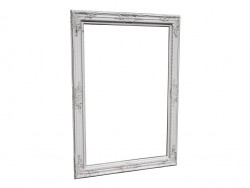 Barock miroir brillant blanc 104 x 74