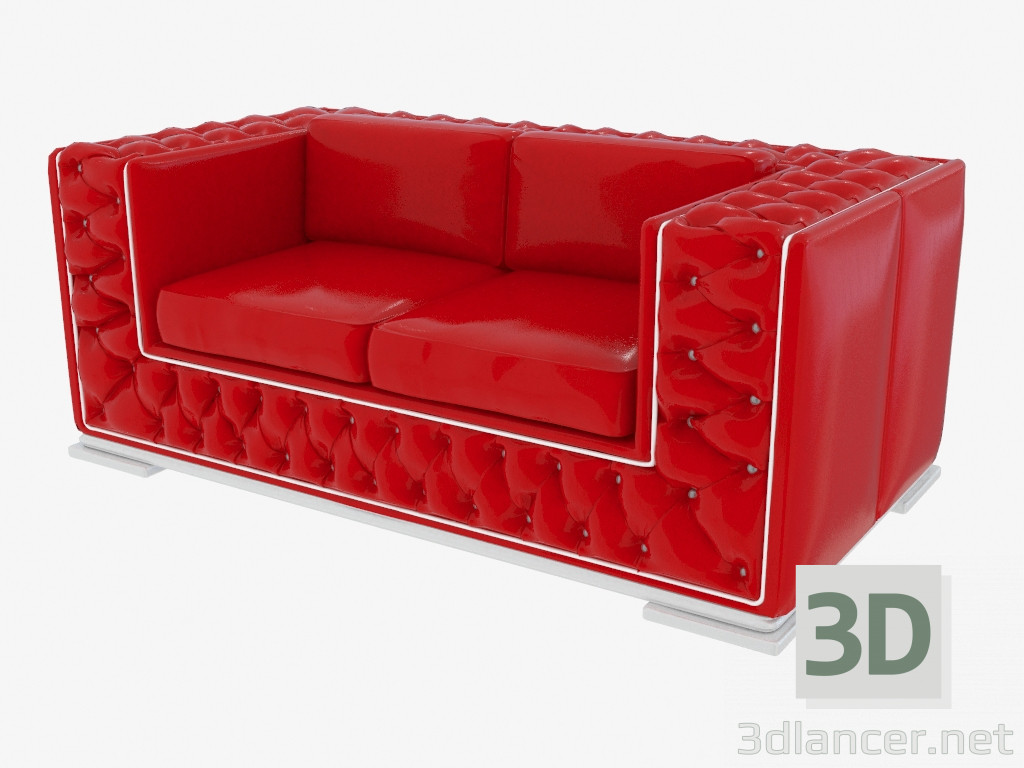 3d model Sofá de cuero moderno (42402) - vista previa