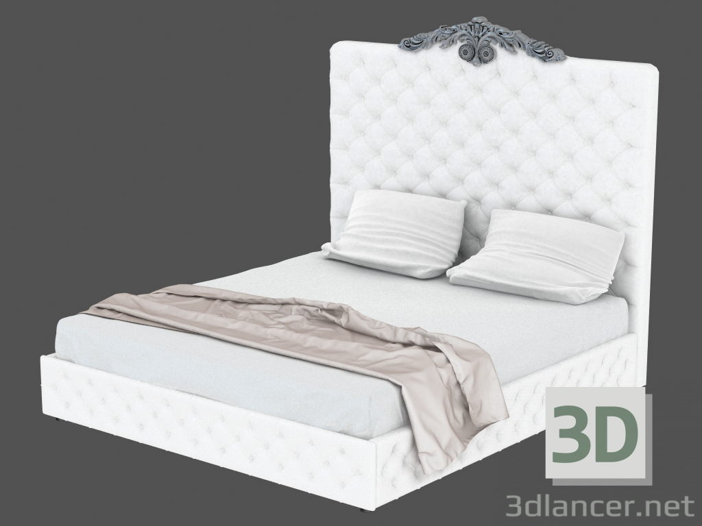 3d model Double bed AVERY letto (1980) - preview