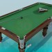 modèle 3D Table de billard - preview