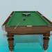 3D Modell Billard-Tisch - Vorschau