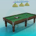 3D Modell Billard-Tisch - Vorschau