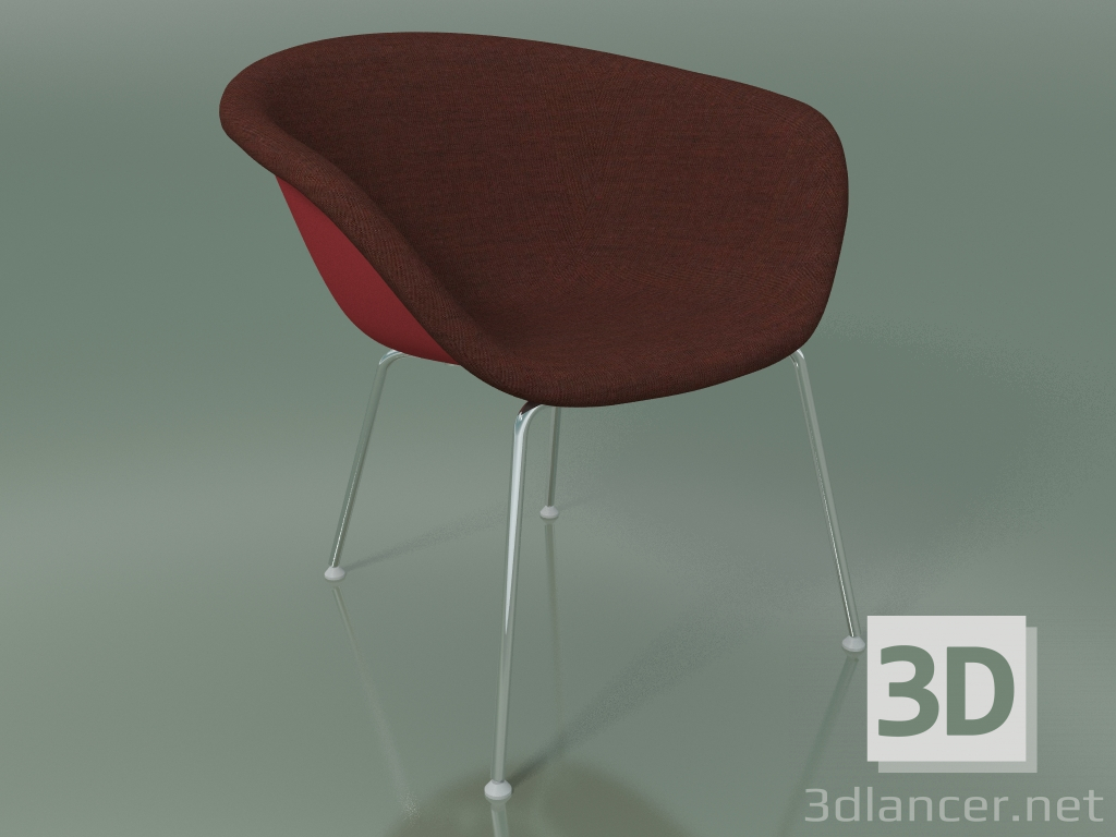 3d model Lounge chair 4212 (4 legs, with front trim, PP0003) - preview