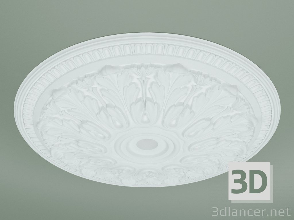 modello 3D Rosetta con ornamento RW015 - anteprima