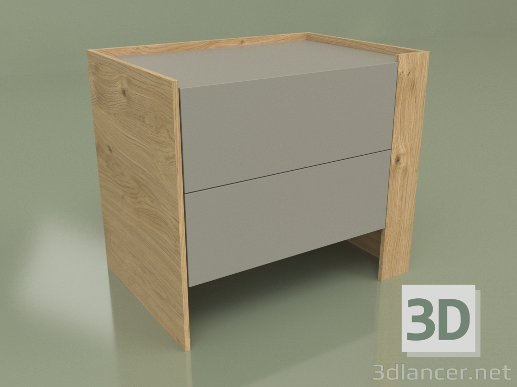 3d model Bedside table CN 200 (Loft, Gray) - preview