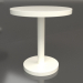 3d model Mesa de comedor DT 012 (D=700x750, color plástico blanco) - vista previa