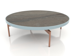 Mesa de centro redonda Ø120 (cinza azul, DEKTON Radium)