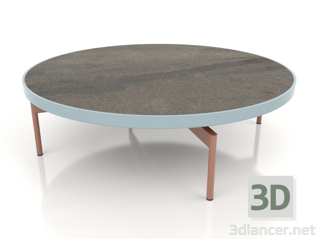 3d model Mesa de centro redonda Ø120 (Azul gris, DEKTON Radium) - vista previa