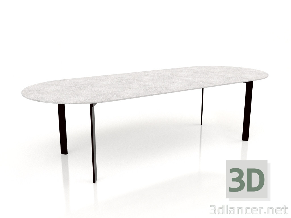 3d model Mesa de comedor (negra) - vista previa