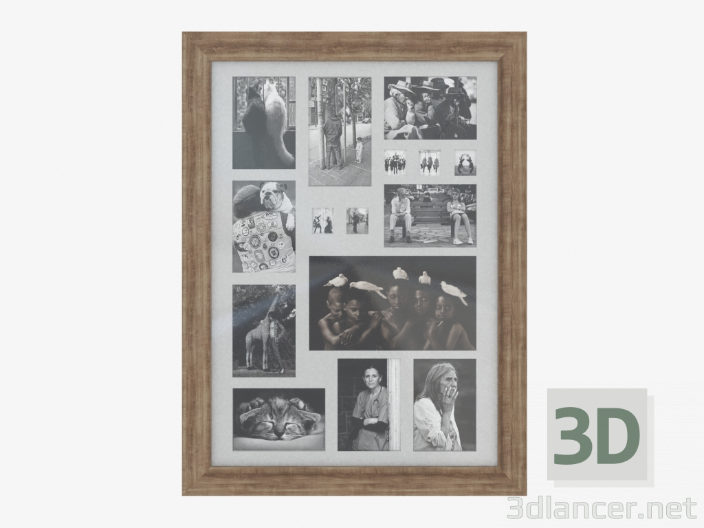 3d model Wall-mounted frame Ellvik 58.6х78.6 (40258007) - preview