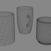 3d model Un conjunto de tazas 3 piezas - vista previa