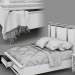 3d Bed Prentice model buy - render