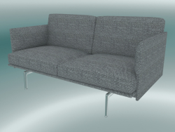 Studio Sofa Outline (Vancouver 14, Polished Aluminum)